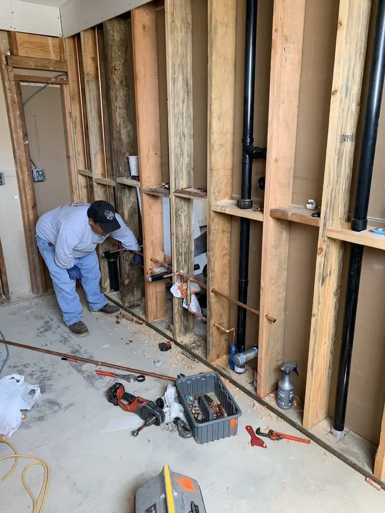 Commercial rough-in plumbing for Water Heater Replacement in Somerset